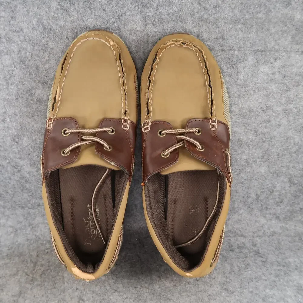 Dexter Shoes Mens 10W Boat Loafers Casual Moc Toe 2 Eye Sneaker Brown Comfort